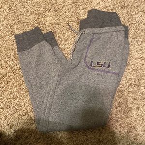 Womens LSU sweatpants joggers size medium. Louisiana State University